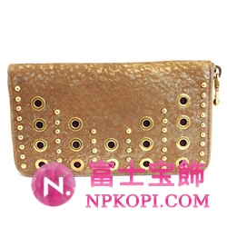 ミュウミュウ MIU MIU 長財布 サイフ 財布 さいふ ブラウン×ラメゴールド 5M0506 NAPPA BORCHIE 1 ORO